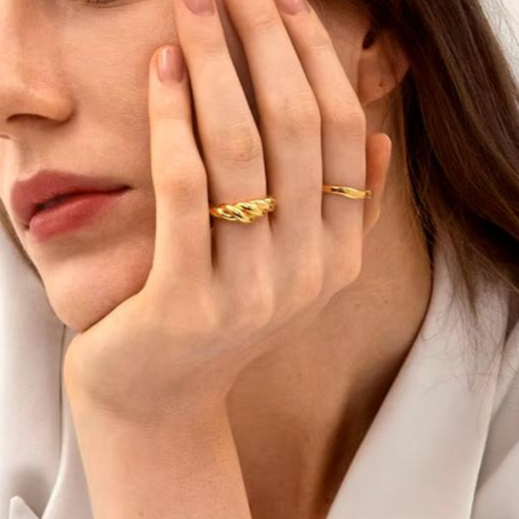 18K Gold Plated Solstice Luxe Ring