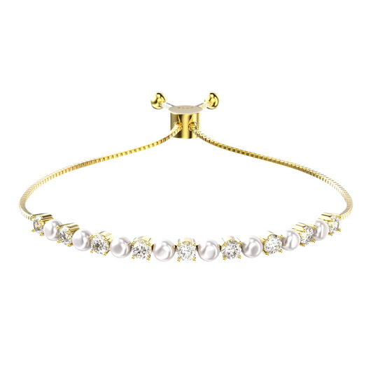 14k Gold Plated Breeze & Brilliance Bracelet