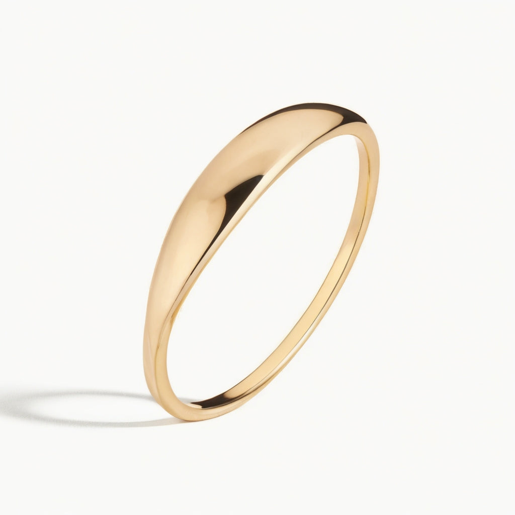 18K Gold Plated Sleek Embrace Ring