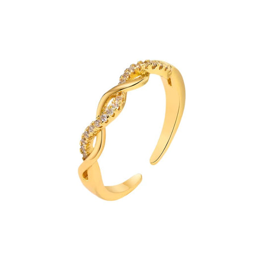 18k Gold Plated Infinite Grace Ring